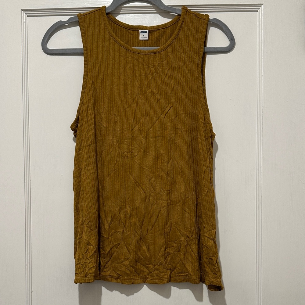 Old Navy Mustard Ribbed Tank Top